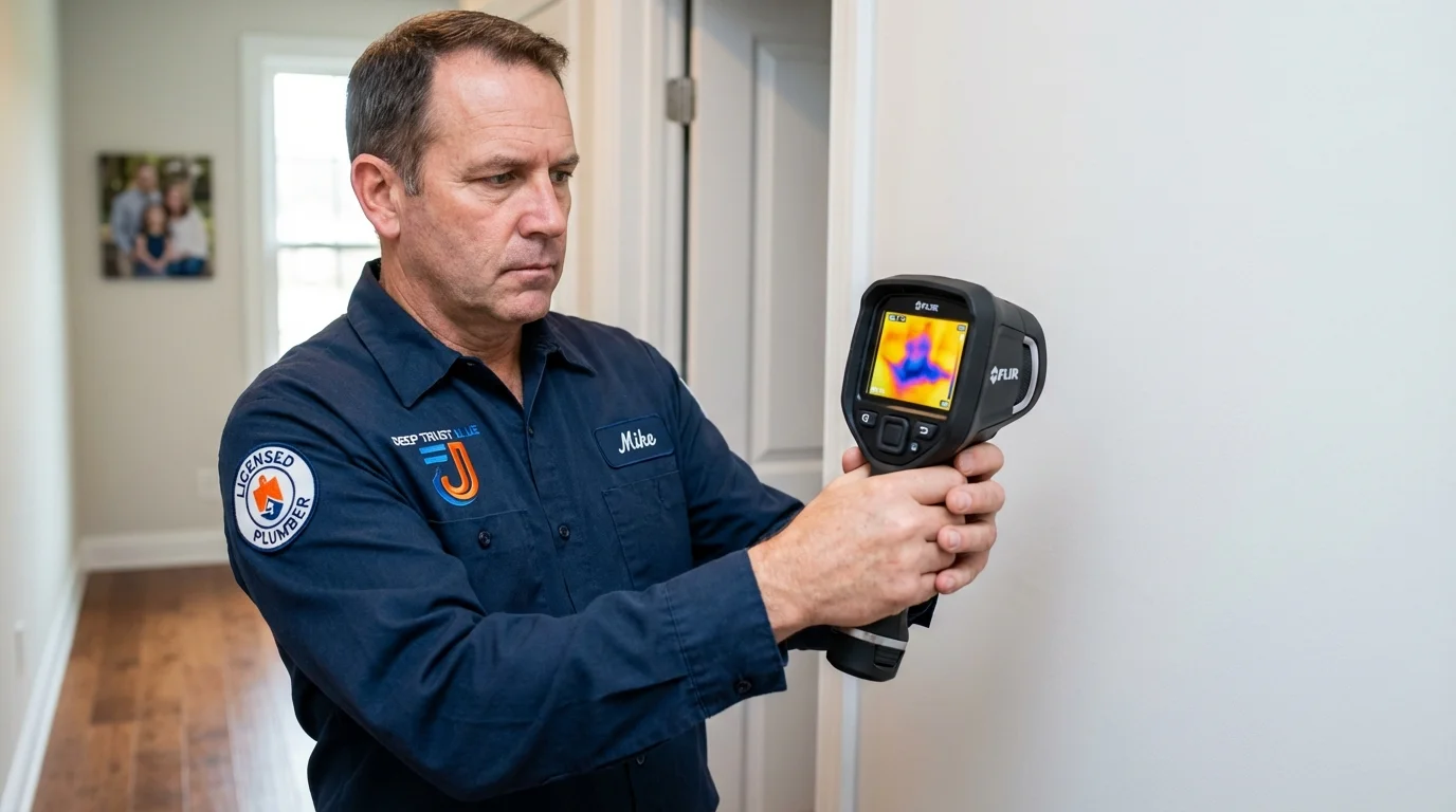 Thermal imaging leak detection by Johns Plumbing LLC in Kenvil